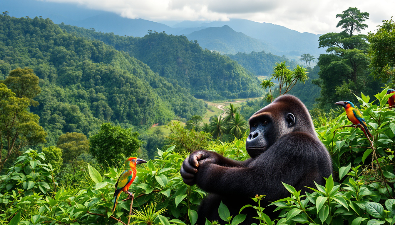 Exploring the Wonders of Bwindi: A 4K Journey Through Uganda's Majestic Gorillas and Vibrant Birdlife