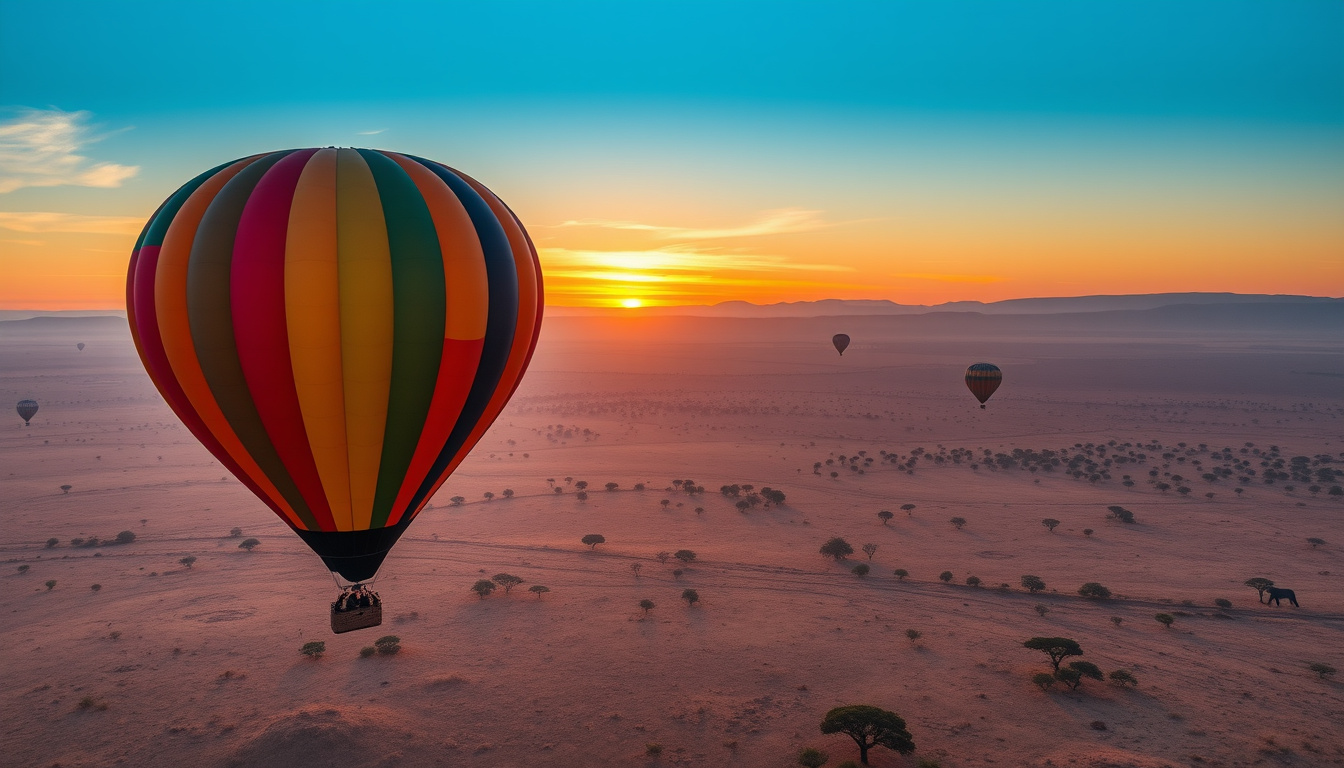 Experience the Magic of Hot Air Ballooning in Tanzania: A Journey Above the Serengeti