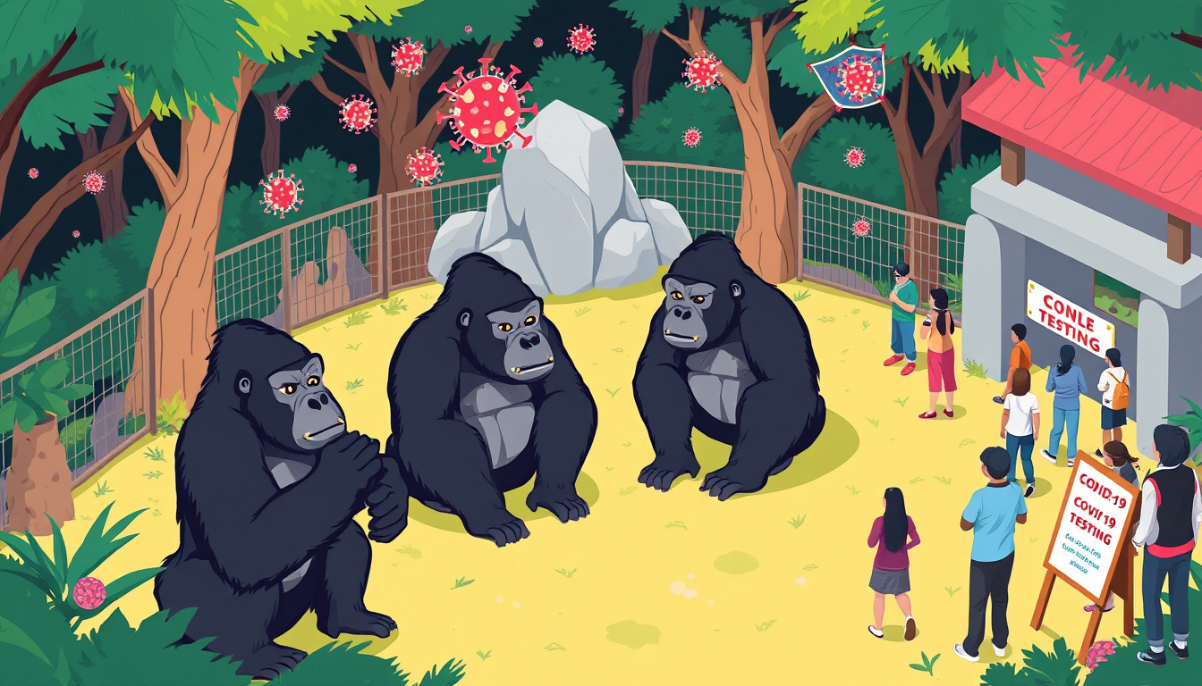 When the Wild Meets the Virus: Gorillas Test Positive for Covid-19 at Zoo