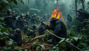 Chimpanzee Civil War: Insights into Animal Conflict vs Human War