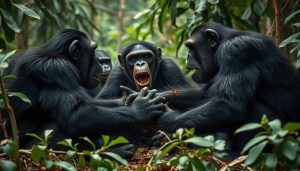 Inside the Chimpanzee Group Conflict: Real Battles Unveiled