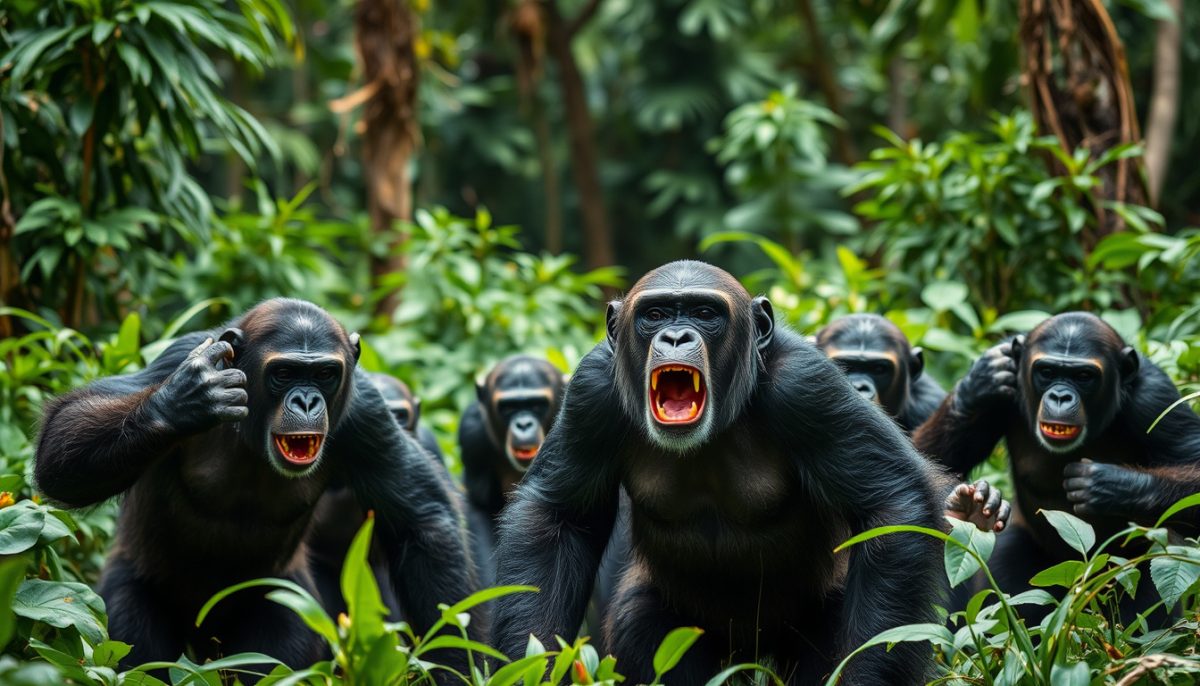 Unveiling the Secrets: How Chimpanzees Defend Their Territory Like True Warriors